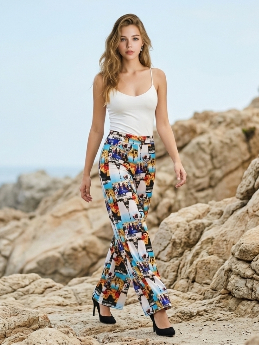 Palazzo Flate Pants Breathable Open Leg Yoga Wide Leg Various Sizes - Picture 5 of 5